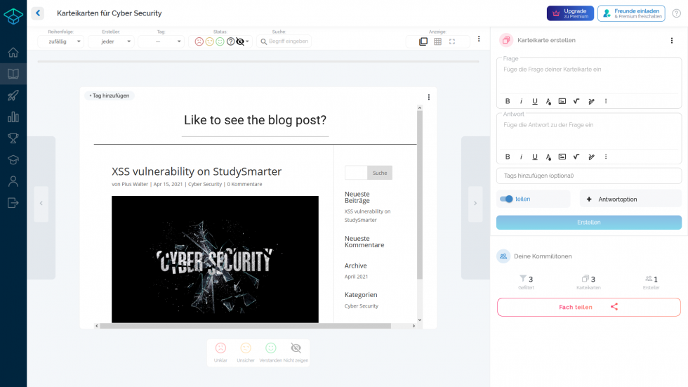 Hier ist er! Bild, das den Blogeintrag zeigt